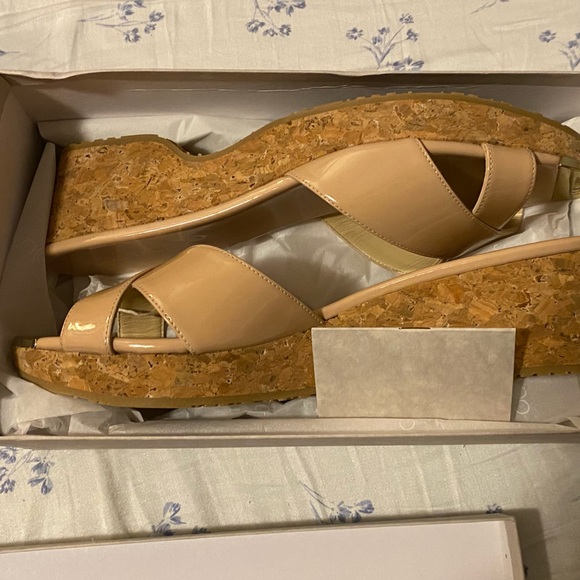 NWOT Jimmy Choo Logo Panna patent-leather platform mules Sandal EU Size 42 - Picture 2 of 12